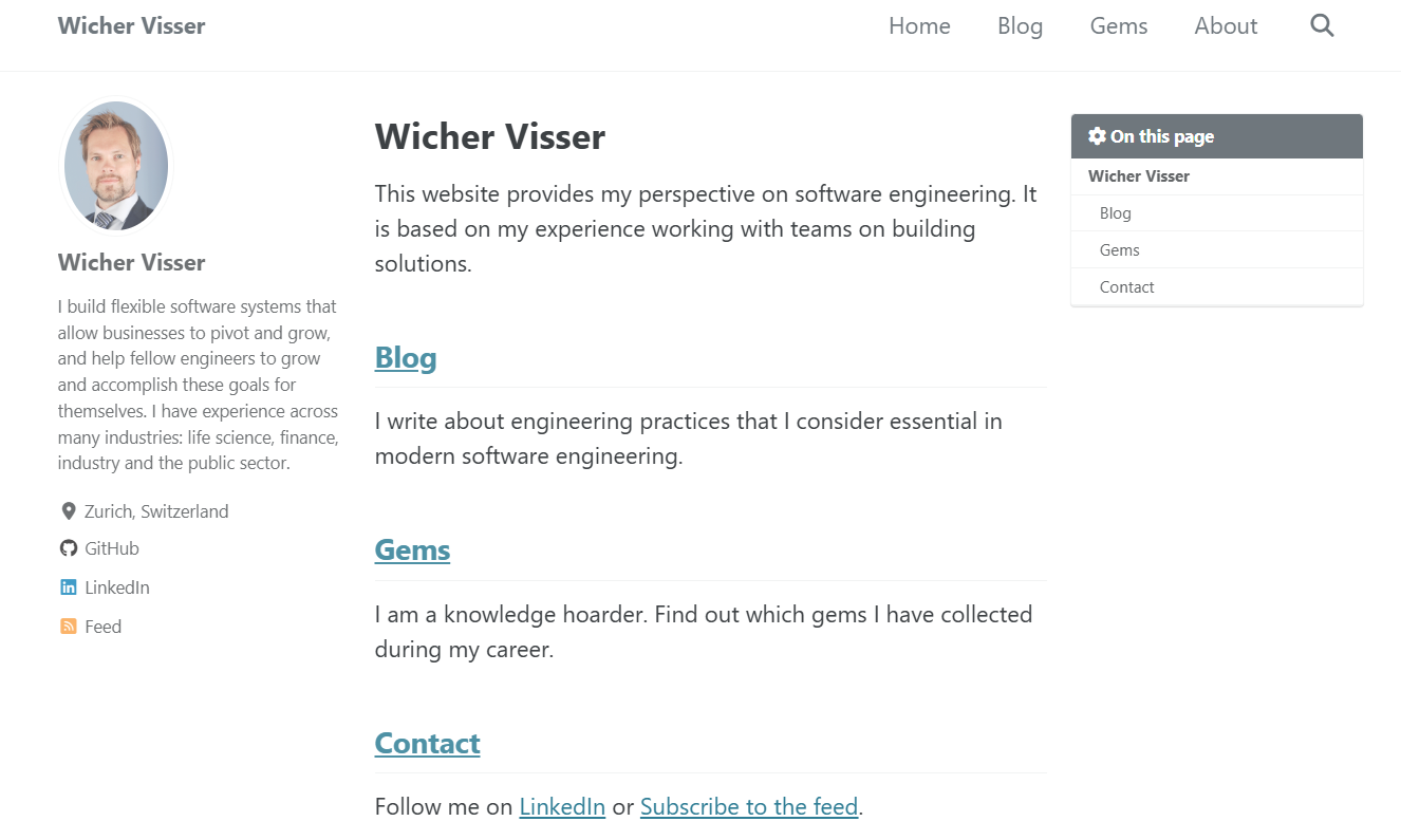 The author profile with mmistakes.